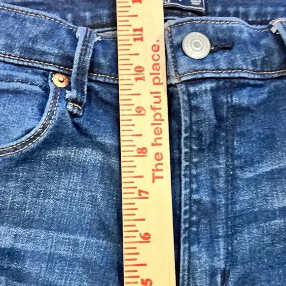 Abercrombie & Fitch Simone High Rise Ankle Jeans Women’s Size 31/12 Side Stripes - Picture 11 of 11